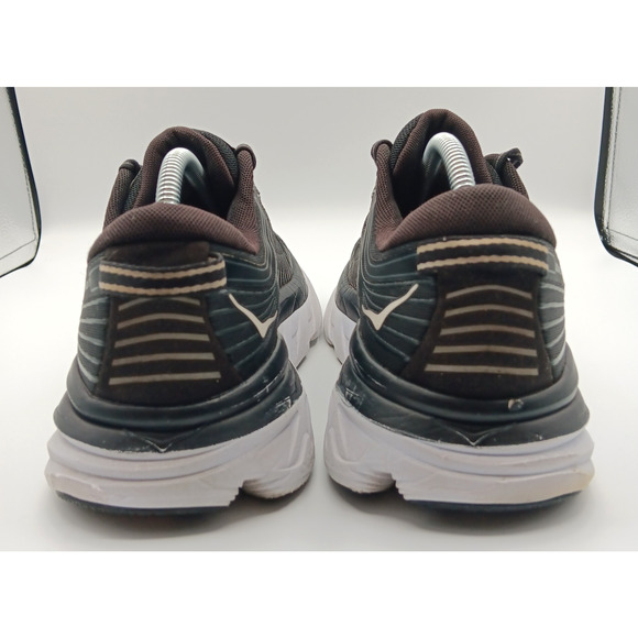 Hoka One One Bondi 7 Sneakers Men 11.5 Black Athletic Running Shoes Logo 1110518 - Picture 9 of 14